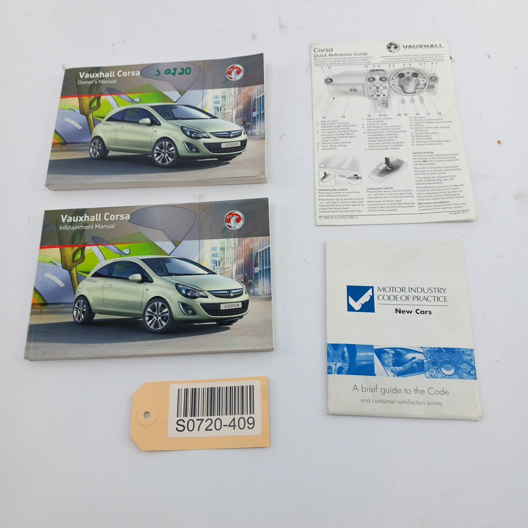 Книжка документи английски Englisch Opel Corsa D