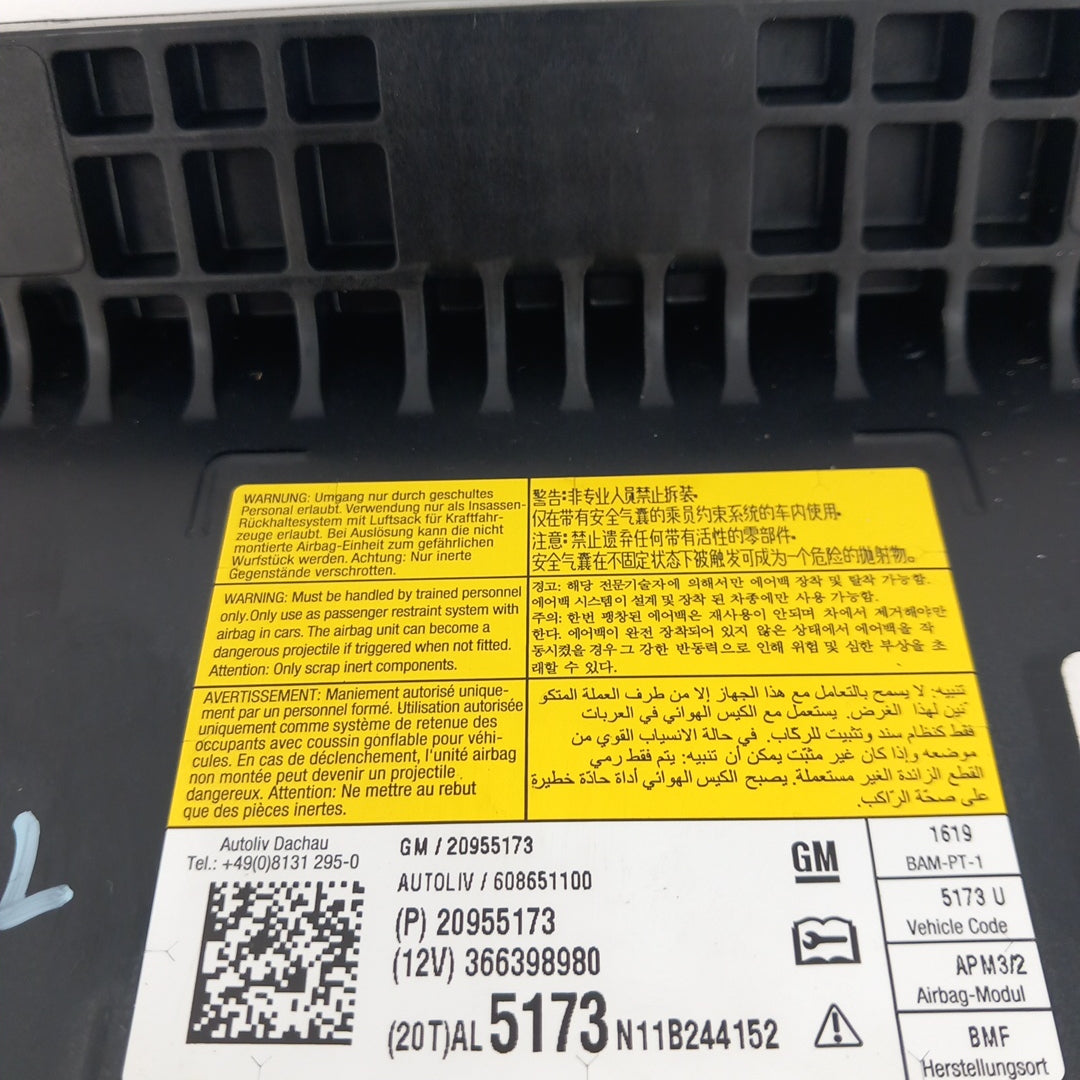 Еърбег пасажерски Opel Insignia A