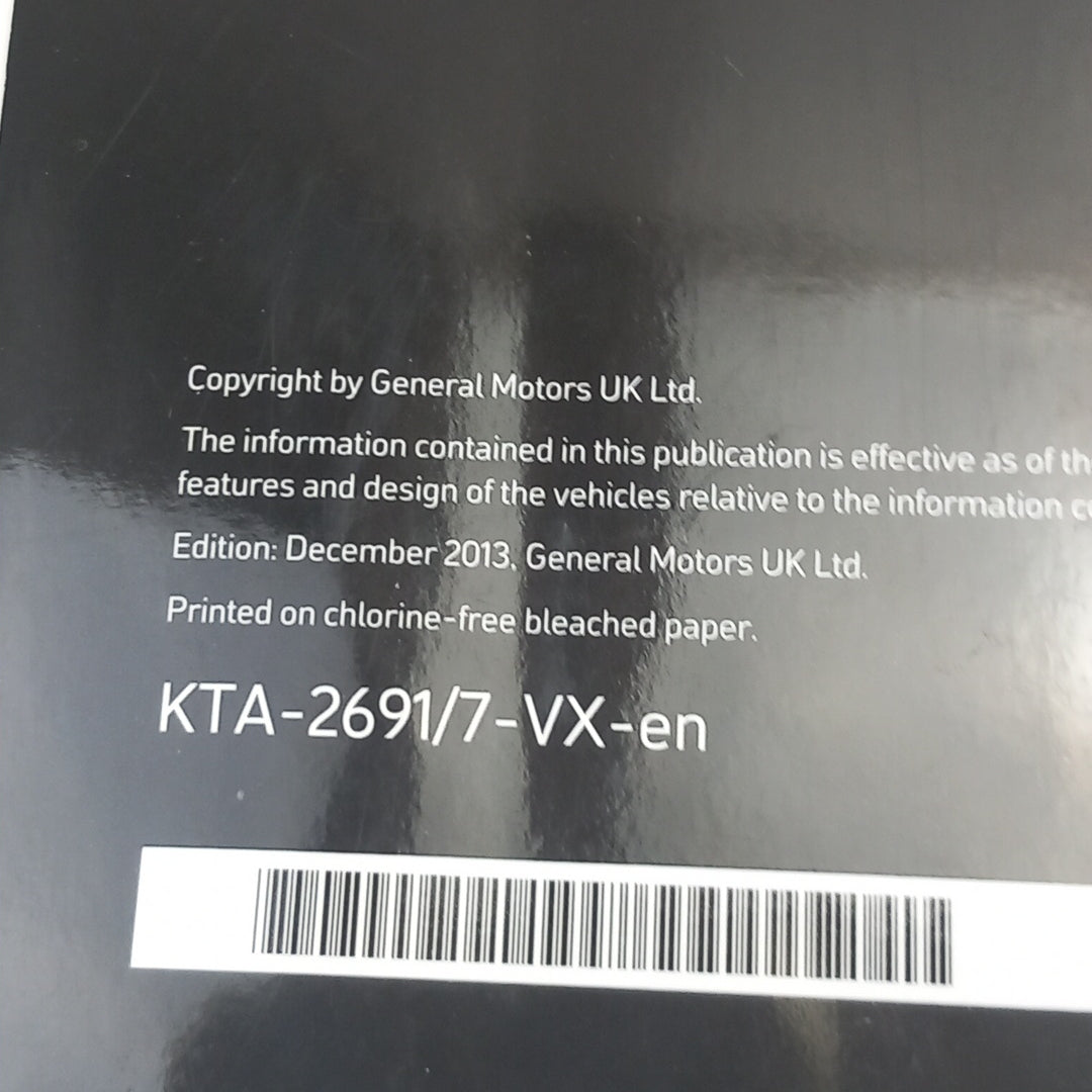 Книжка упътване Английски Vauxhall Opel Meriva B