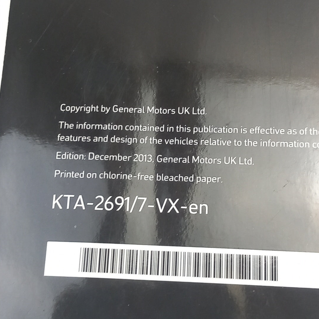 Книжка упътване Английски Vauxhall Opel Meriva B