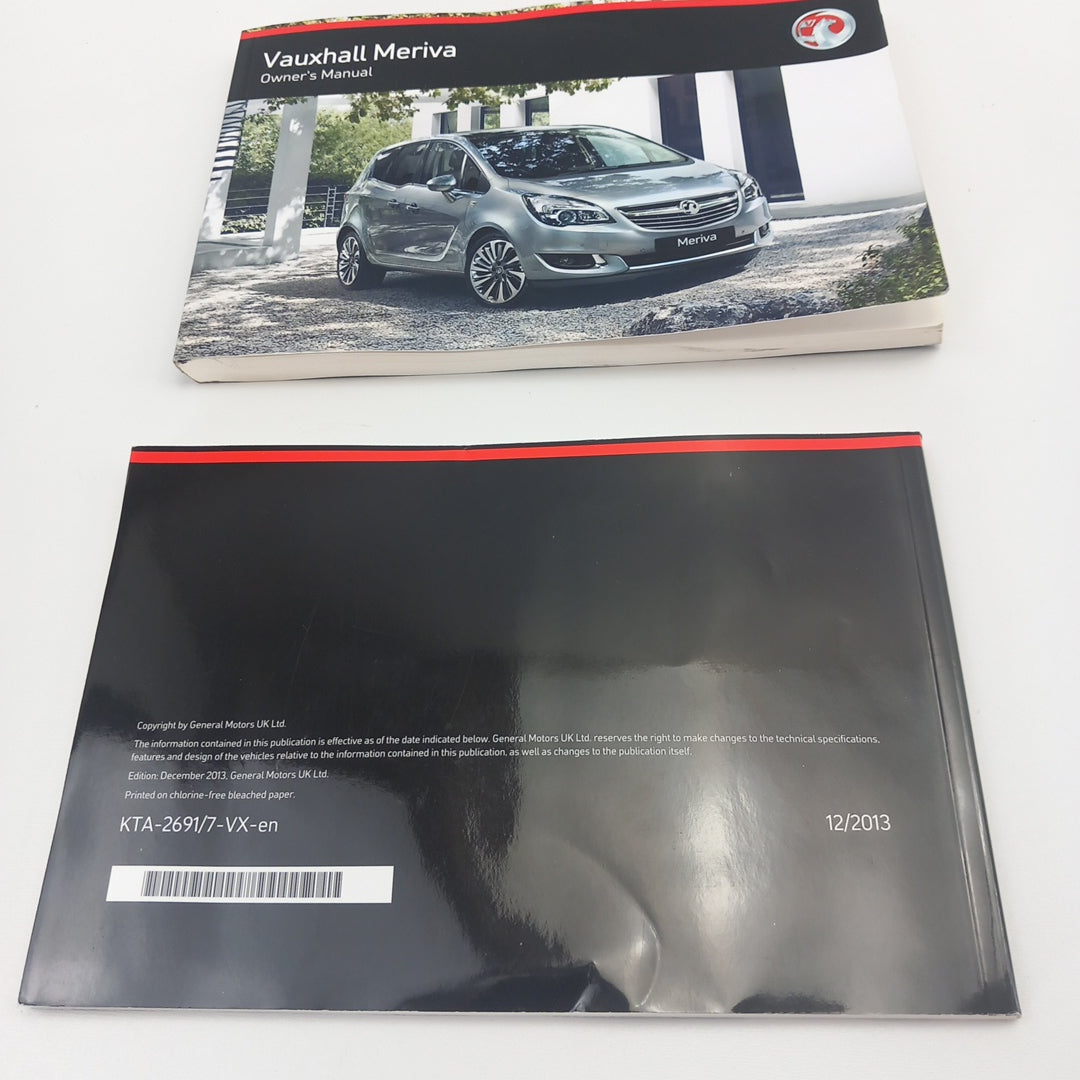 Книжка упътване Английски Vauxhall Opel Meriva B