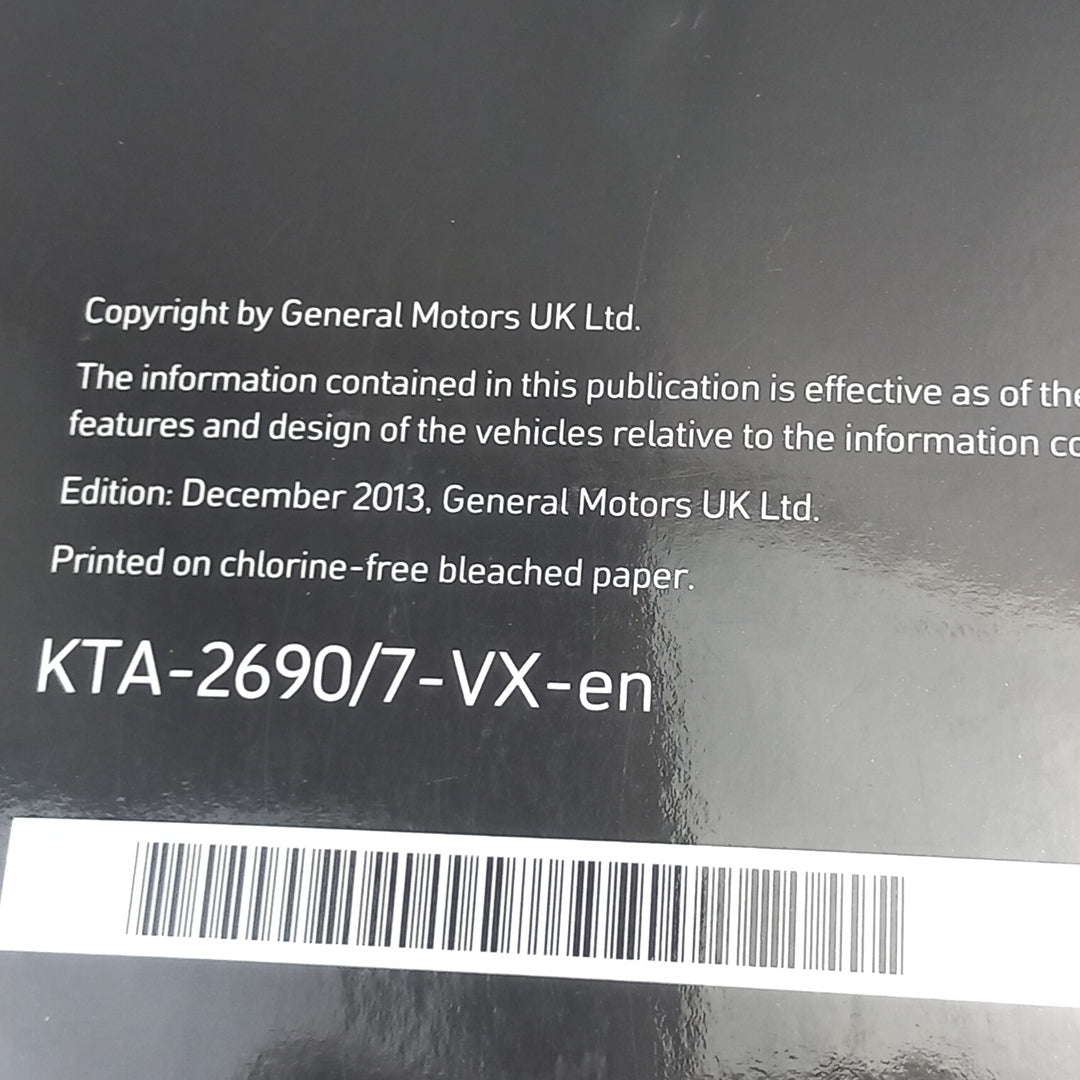 Книжка упътване Английски Vauxhall Opel Meriva B