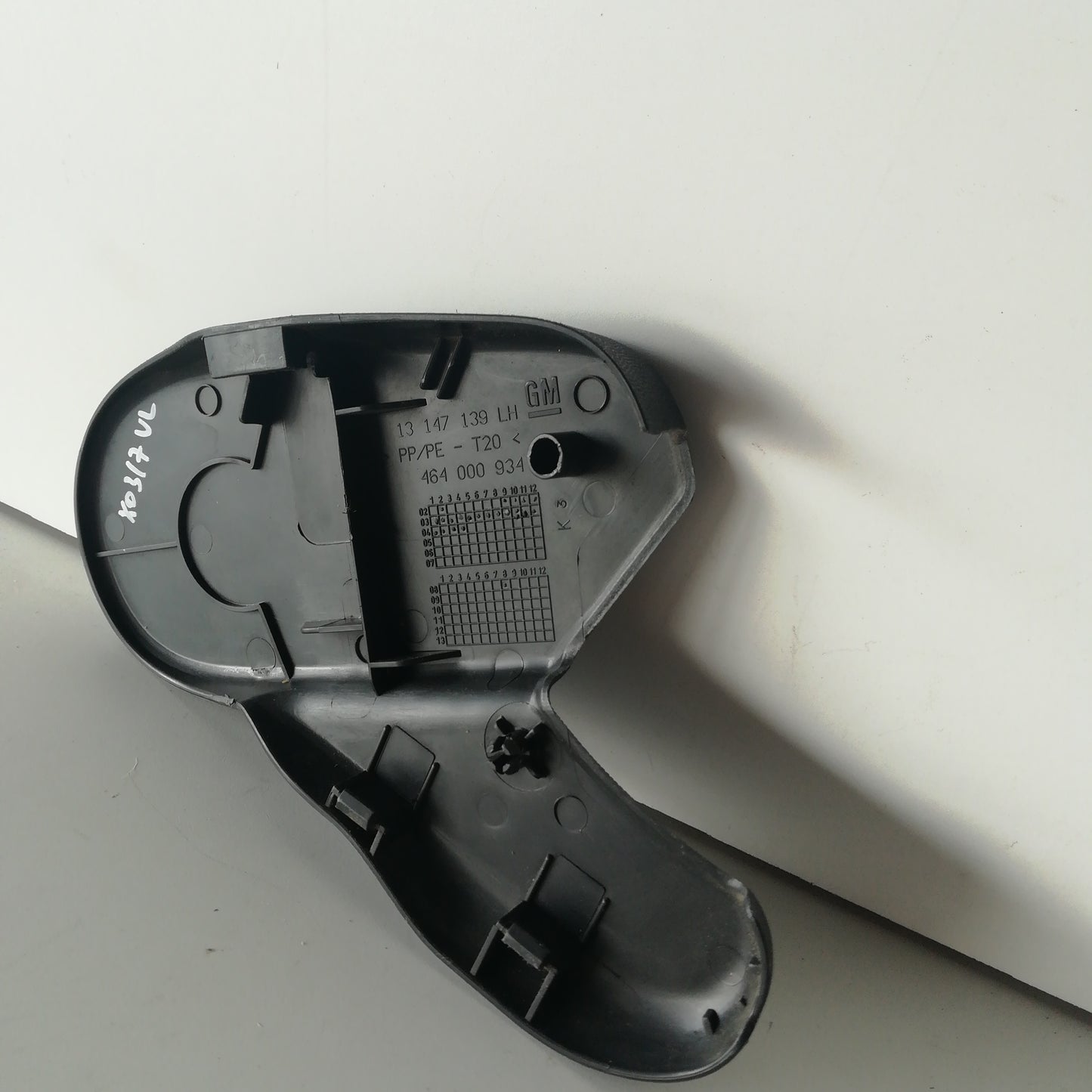 Abdeckungsverstellmechanismus im vorderen linken Sitz Opel Meriva A