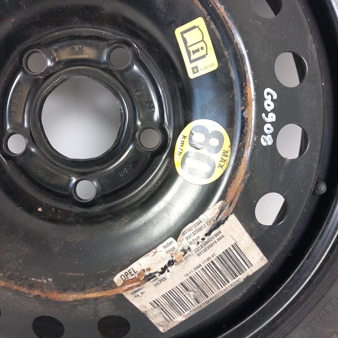 Резервна гума патерица 17" цола Continental 125/70/R17 Opel Insignia A